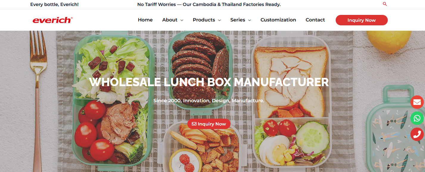 Everich lunch box manufacturer