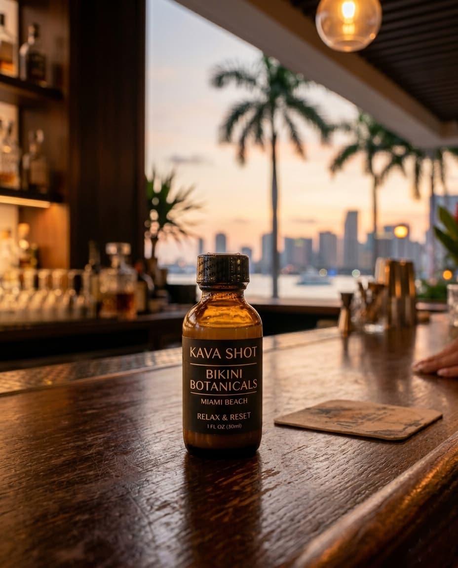 Premium Amber Glass Kava Shot Bottles for Hawaii Market