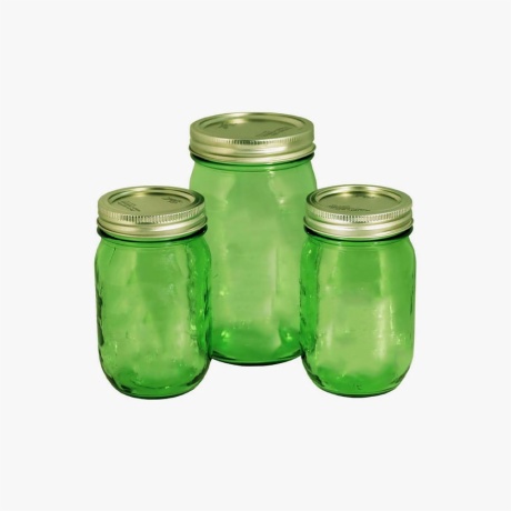 Green Mason Jar