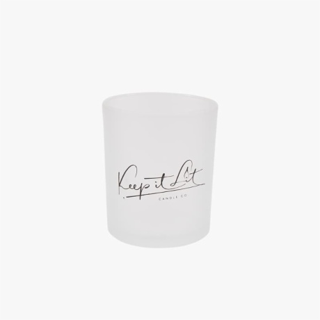Luxury Custom Logo Matte Black Empty Glass Candle Jars Vessels