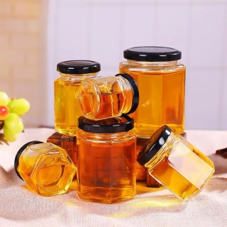 Glass Honey Jars with Lids