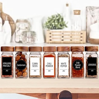 Glass Spice Jars with Lids